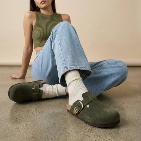 Hamlet Leather Clogs